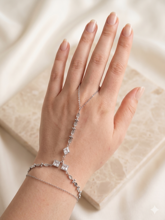 Paslanmaz Çelik Silver Şahmeran Bileklik – Kararma Yapmayan Taşlı Kadın Şahmeran Modeli